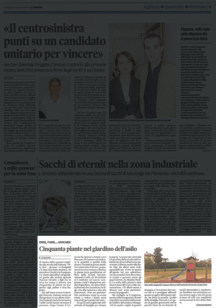 Vivai Panconi dona 50 piante alla scuola dell’infanzia